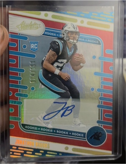 2024 Panini Absolute #146 Jonathon Brooks Rookie Auto — front