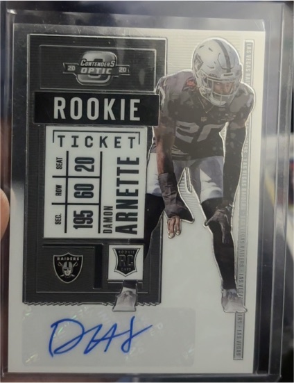 2020 Panini Contenders Optic Rookie Ticket #2 Damon Arnette — front