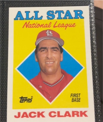 1988 Topps #397 Jack Clark All Star — front
