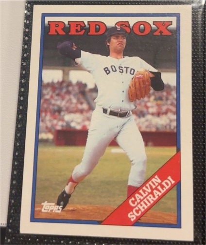 1988 Topps #599 Calvin Schiraldi — front