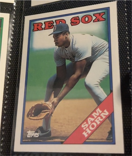 1988 Topps #377 Sam Horn — front