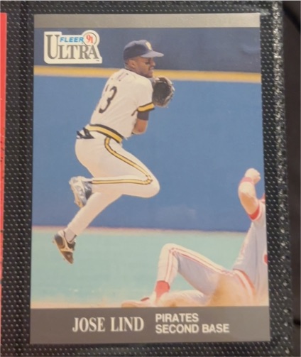 1991 Fleer Ultra #283 Jose Lind — front