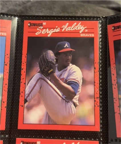 1990 Donruss #405 Sergio Valdez — front
