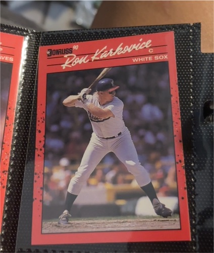 1990 Donruss #413 Ron Karkovice — front