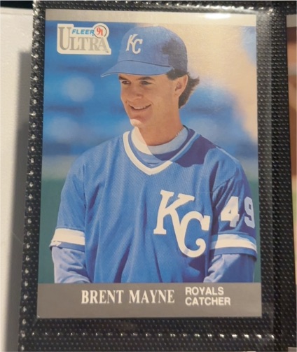 1991 Fleer Ultra Brent Mayne — front
