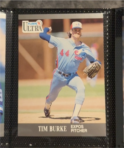 1991 Fleer Ultra #198 Tim Burke — front