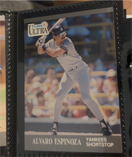 1991 Fleer Ultra #230 Alvaro Espinoza — front