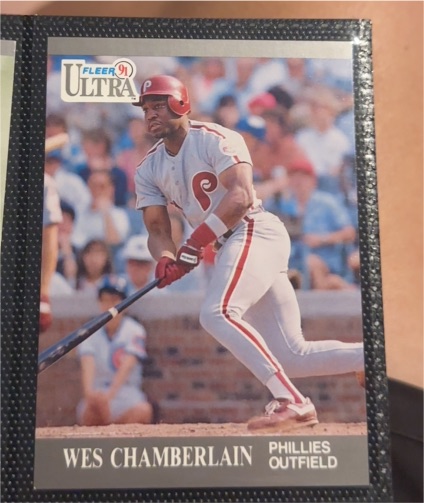 1991 Fleer Ultra #258 Wes Chamberlain Rookie RC — front