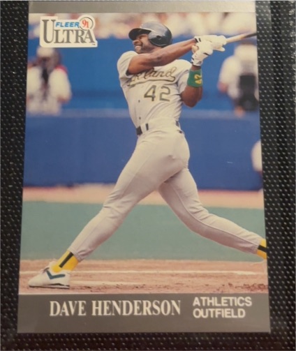 1991 Fleer Ultra #247 Dave Henderson — front