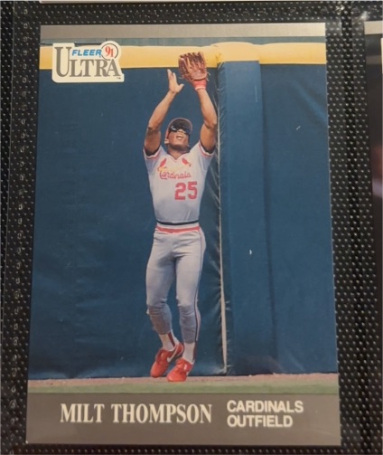 1991 Fleer Ultra #297 Milt Thompson — front