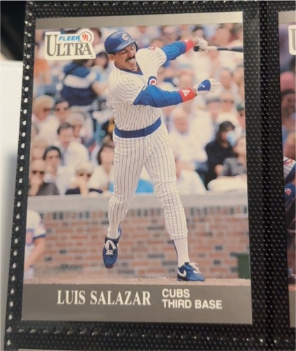 1991 Fleer Ultra #24 Luis Salazar — front
