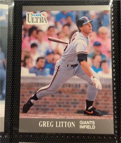 1991 Fleer Ultra #324 Greg Litton — front