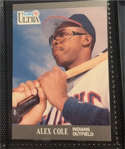 1991 Fleer Ultra #110 Alex Cole — front