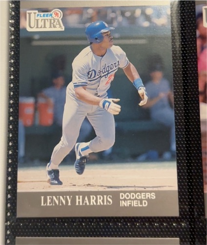 1991 Fleer Ultra Lenny Harris — front