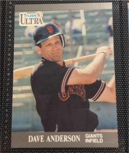 1991 Fleer Ultra #314 Dave Anderson — front