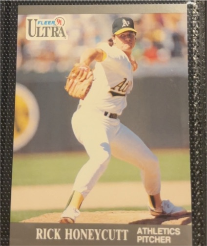 1991 Fleer Ultra #249 Rick Honeycutt — front