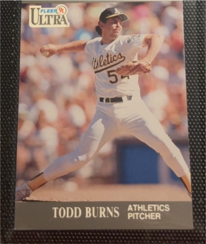 1991 Fleer Ultra #243 Todd Burns — front