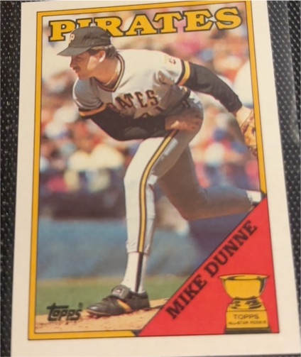 1988 Topps All Star Rookie #619 Mike Dunne — front