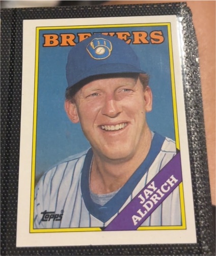 1988 Topps #616 Jay Aldrich — front