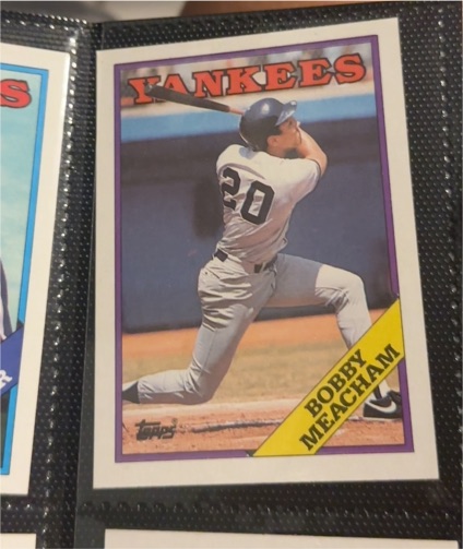 1988 Topps #659 Bobby Meacham — front
