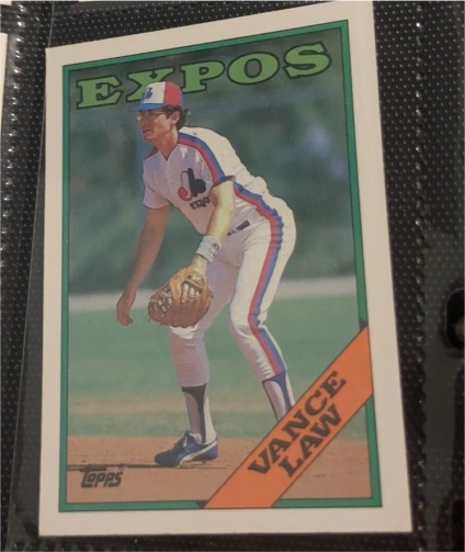 1988 Topps #346 Vance Law — front