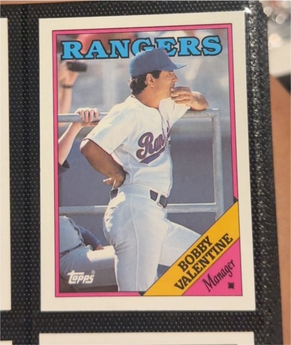 1988 Topps #594 Bobby Valentine — front
