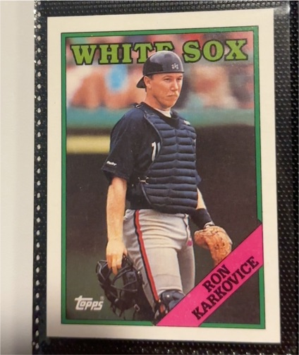1988 Topps #86 Ron Karkovice — front