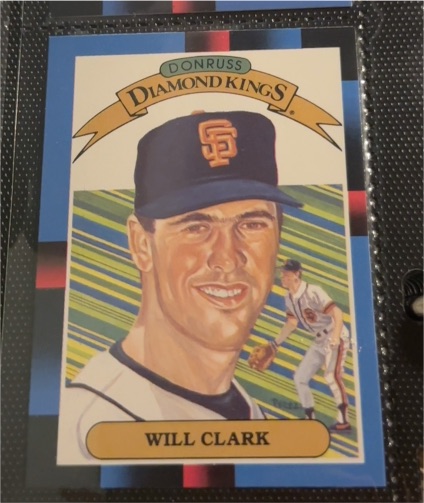 1988 Donruss Diamond Kings #21 Will Clark — front