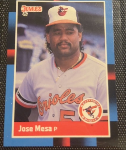 1988 Donruss #601 Jose Mesa — front