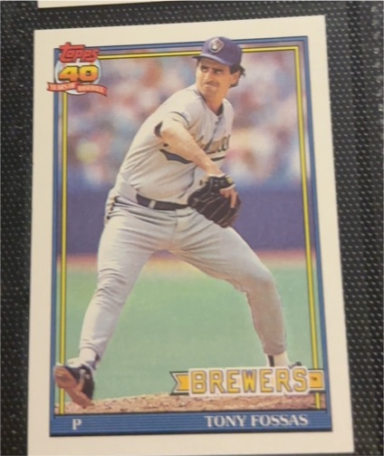 1991 Topps #747 Tony Fossas — front