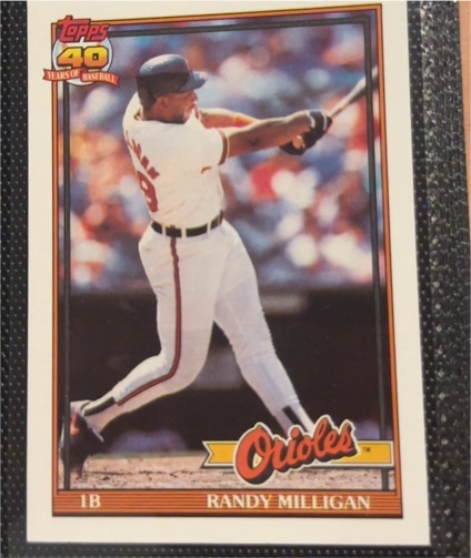 1991 Topps Operation Desert Shield #416 Randy Milligan — front