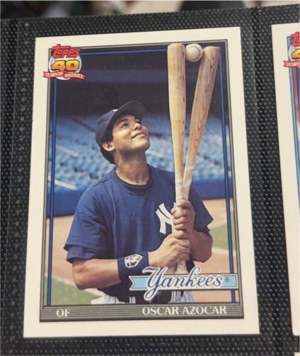 1991 Topps #659 Oscar Azocar — front