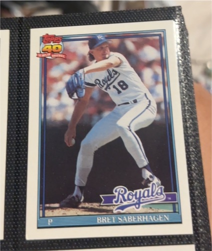 1991 Topps #280 Bret Saberhagen — front