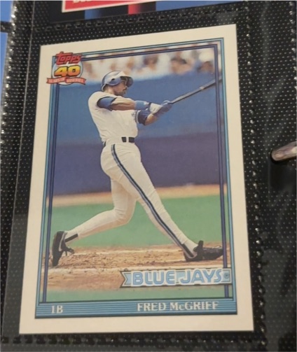 1991 Topps #140 Fred McGriff — front