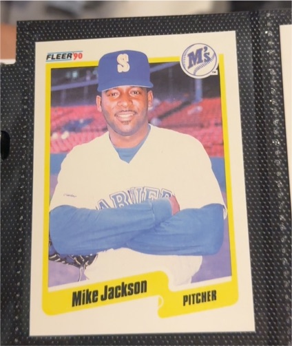 1990 Fleer #517 Mike Jackson — front