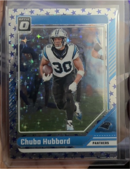 2024 Donruss Optic #28 Chuba Hubbard — front