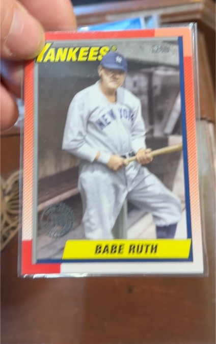 2025 Topps #T90-47 Babe Ruth 1990 Topps Baseball 35th Anniversary — front