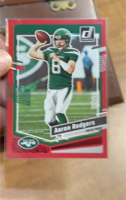 2023 Donruss #227 Aaron Rodgers Press Proof Red — front