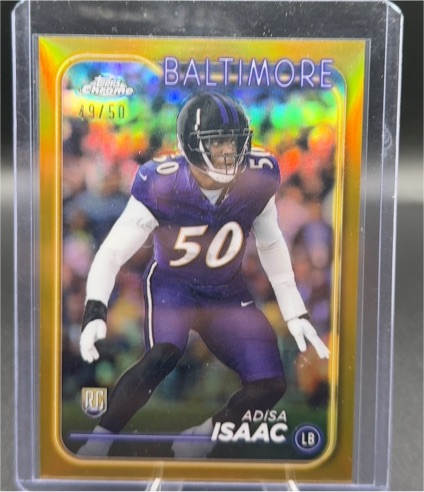 2024 Topps Chrome #218 Adisa Isaac — front