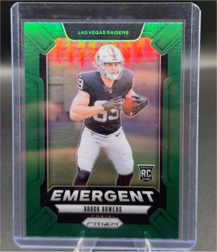 2024 Panini Prizm #8 Brock Bowers Emergent — front