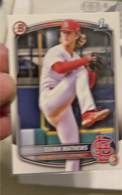 2025 Bowman #BP-25 Quinn Mathews — front