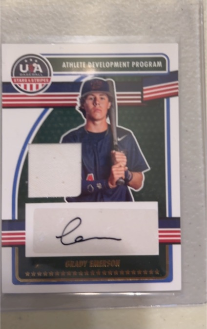 2023 Panini USA Stars & Stripes ADPS-GE Grady Emerson — front