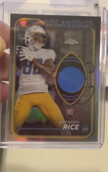 2024 Topps Chrome Rookie Relics #CRR-BR Brenden Rice — front