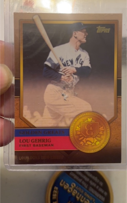 2012 Topps Golden Greats #GG-4 Lou Gehrig — front