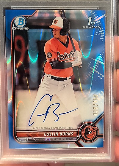 2022 Bowman Chrome #CPA-CBS Collin Burns — front