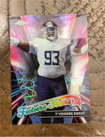 2024 Topps Chrome #FS-17 T'Vondre Sweat Future Stars Rookie Card — front