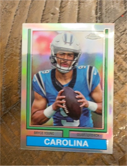 2024 Topps Chrome 1974 Topps Football #74TF-23 Bryce Young — front