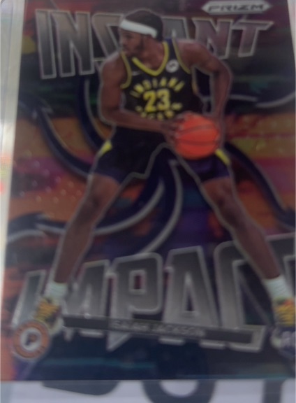 2021-22 Panini Prizm #9 Isaiah Jackson Instant Impact — front