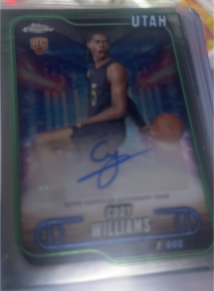 2024-25 Topps Chrome #TCA-CWI Cody Williams — front