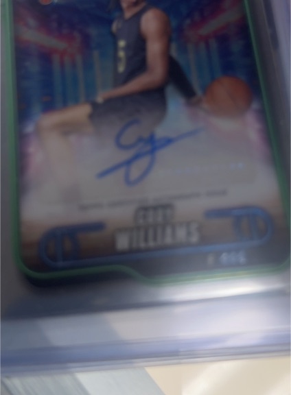 2024-25 Topps Chrome #TCA-CWI Cody Williams — front